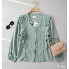 Áo Sơ Mi Cổ Dây Rút A1765