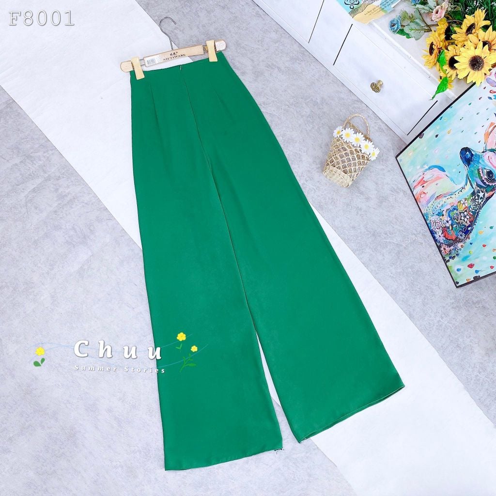 Quần Lụa Xanh Lá