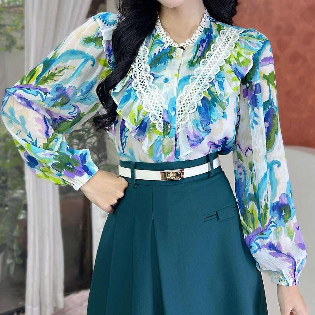 Áo Sơ Mi Ren Cây Cầu A2928