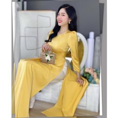 Áo Dài TL Cổ Tròn Ngọc AD8022 (áo lẻ)