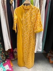 Áo Dài Cổ Lượn Tam Ngọc AD9003.1665 (áo lẻ)