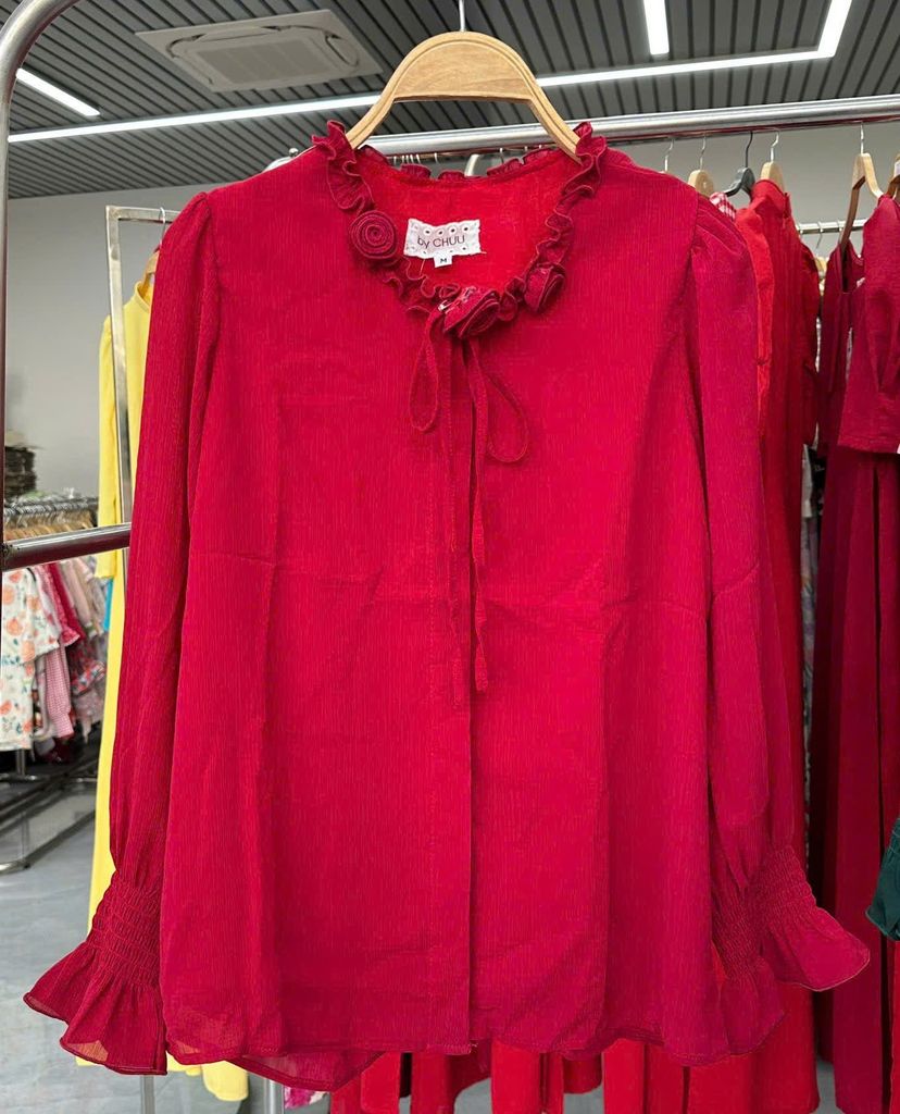 Áo Sơ Mi Hồng Tuyết Kèm Phụ Kiện A9001.2936