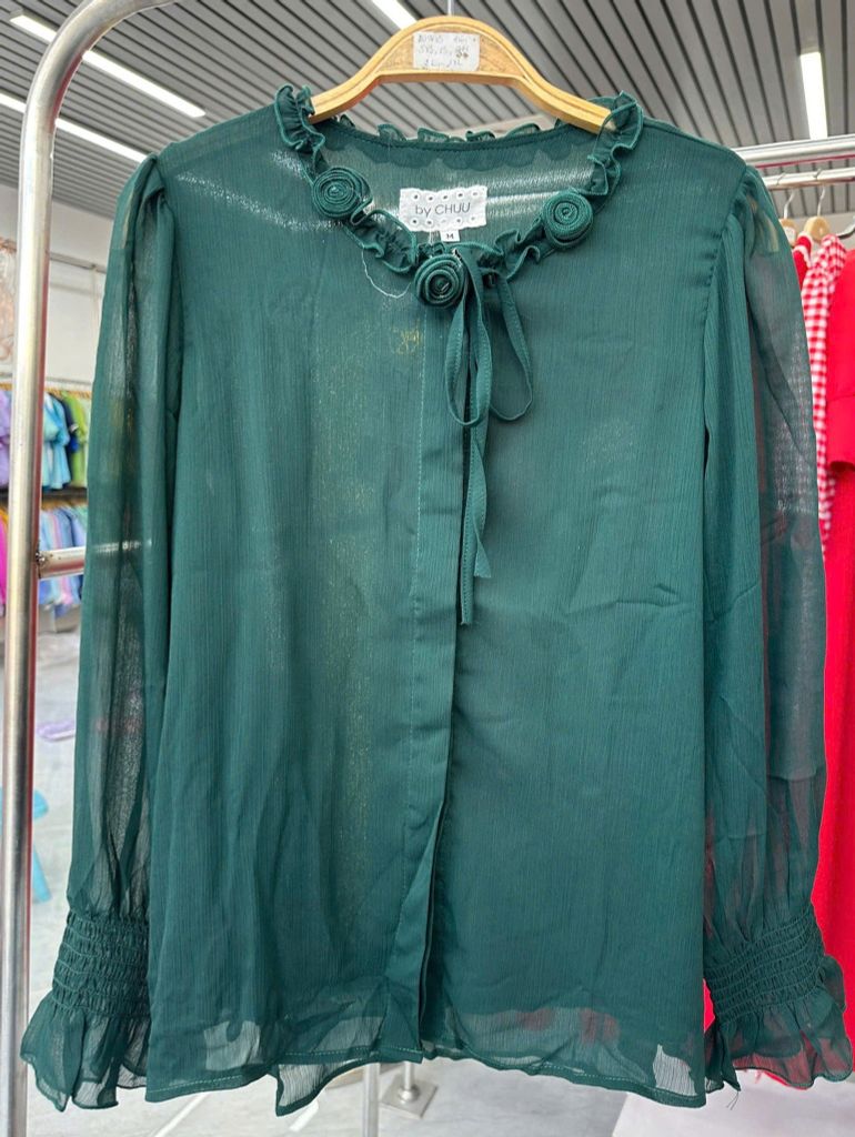 Áo Sơ Mi Hồng Tuyết Kèm Phụ Kiện A9001.2936