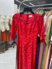 Áo Dài Gấm Violet AD3087 (Áo lẻ)