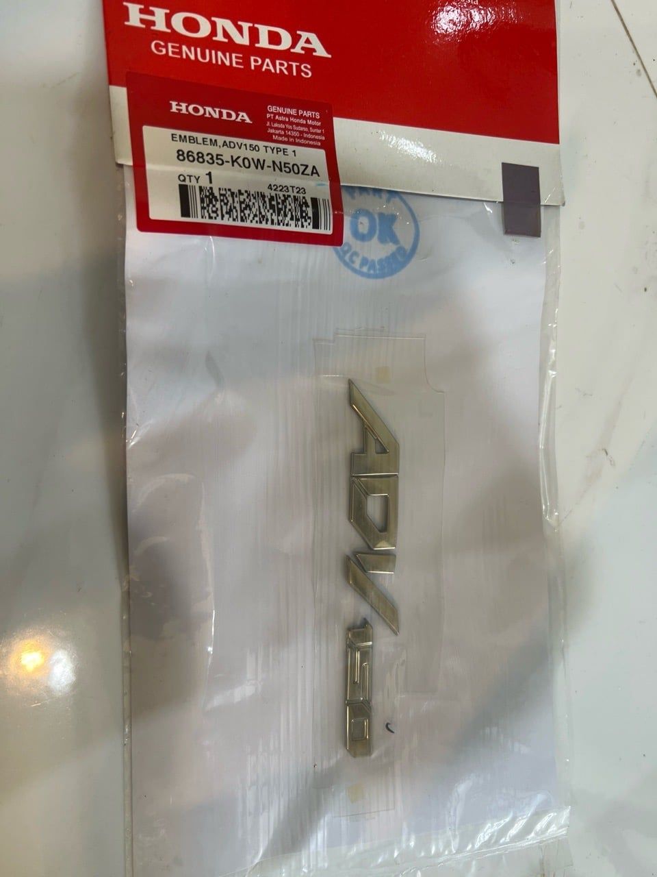  Tem chữ nổi ADV150 