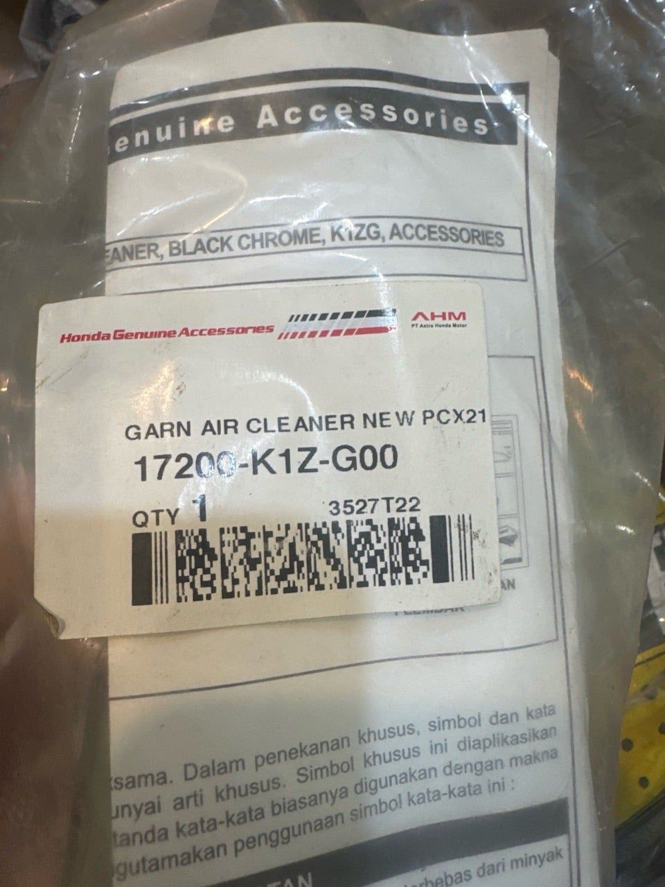  Ốp lọc gió PCX160 