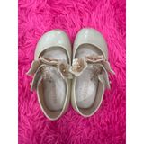  Giày bé gái nhựa thơm Melissa hoa màu Beige size 22.23 