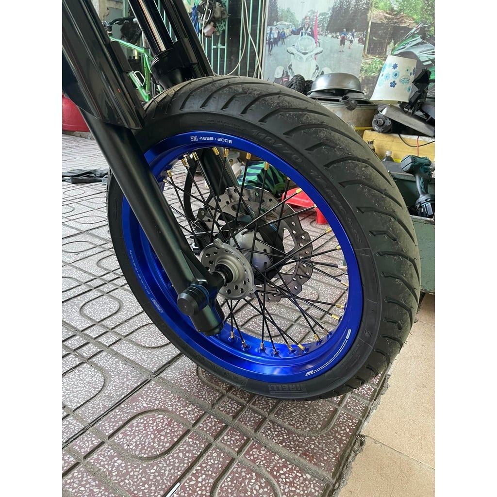  Combo bánh motard niềng Scarlet đùm zin kèm vỏ ruột PNP WR155 