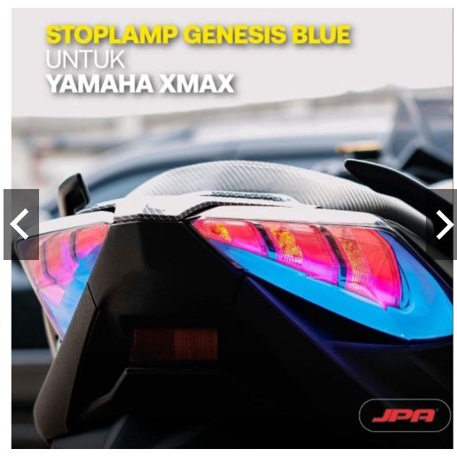  lampu stop xmax tipe genesis jpa blue 