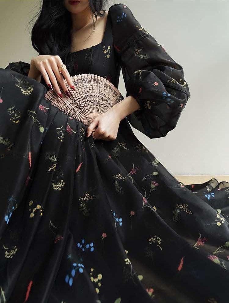  Váy đen hoa HANI by Design 