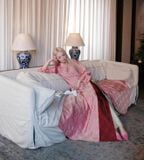  Áo dài lụa hồng Miha Studio 