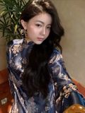  Áo dài lụa xanh Miha Studio 
