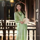  Bà ba lụa xanh 