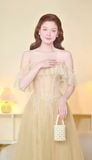  Váy trễ vai lưới Sò Vintage Isadora 