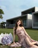  Váy xẻ tà đính hoa MUST HAVE 
