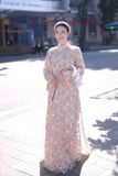  Áo dài kim sa 