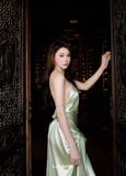  Satine dress xanh 