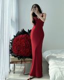  Đầm lụa đỏ Mila từ Jubin Studio 