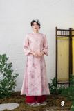  Áo dài Thuỷ Đình Hồng 