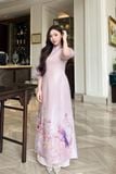  Áo dài kem thuê hoa Vân Chi 
