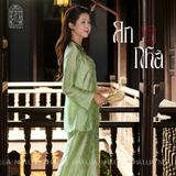  Bà ba lụa xanh 