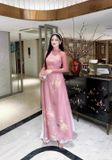  Áo dài lụa hồng Mita Boutique 