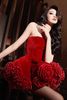  Váy ngắn hoa hồng đỏ Mael Feme 