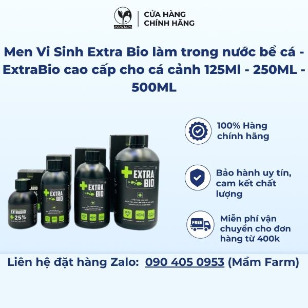 Men Vi Sinh Extra Bio làm trong nước bể cá - ExtraBio cao cấp cho cá c ...