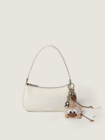 TDV Half-moon Hobo Da Mịn Sz 22 _ AWH - Kem