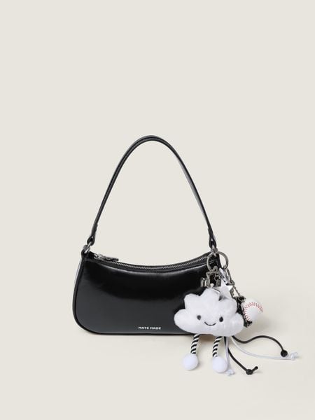 TDV Half-moon Hobo Da Mịn Sz 22 _ AWH - Đen