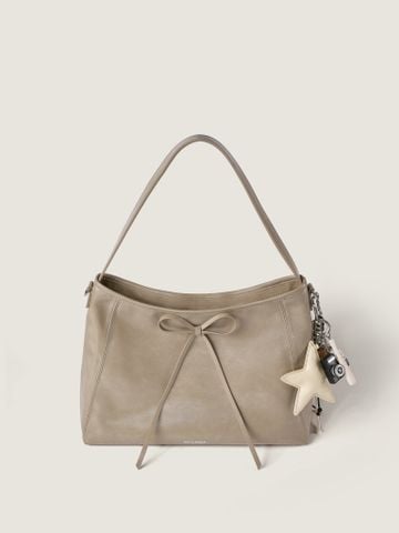 BTS - TOT Ribbon Tote Quai Đôi Sz 36 - Nâu