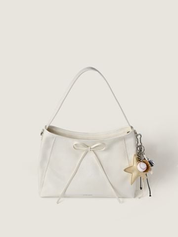 BTS - TOT Ribbon Tote Quai Đôi Sz 36 - Trắng