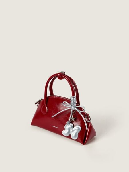 TXT Miệng Vòm Macaron Bag sz 23 - Đỏ son