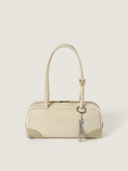 TDV Charm Chữ Mocha Bag Sz 29 - Kem