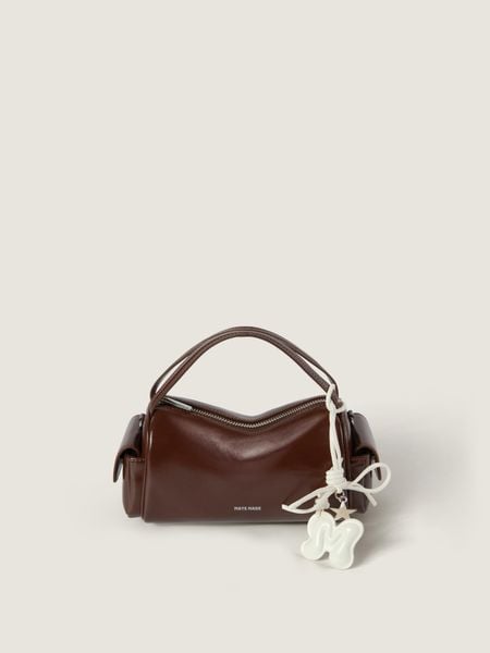 TXT Túi Hộp Velvet Bag sz 20 - Nâu