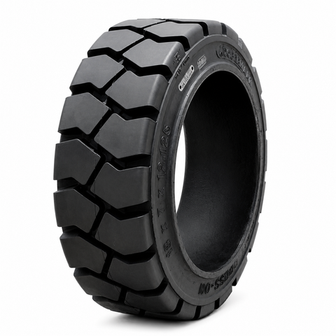  Lốp Ascendo 18x7x12-1/8 Traction Starkus Solid Tire Black 