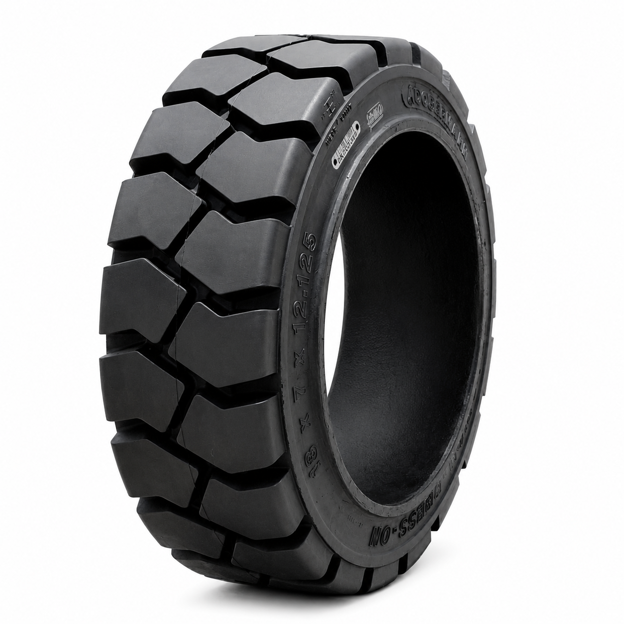 Lốp Ascendo 18x7x12-1/8 Traction Starkus Solid Tire Black