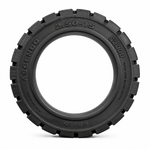  Lốp Ascendo 2.50-15 S2000 Solid Tire Black Liptype 
