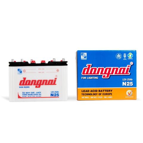  Ắc quy Dân dụng Pinaco N25 - 12V - 25Ah 