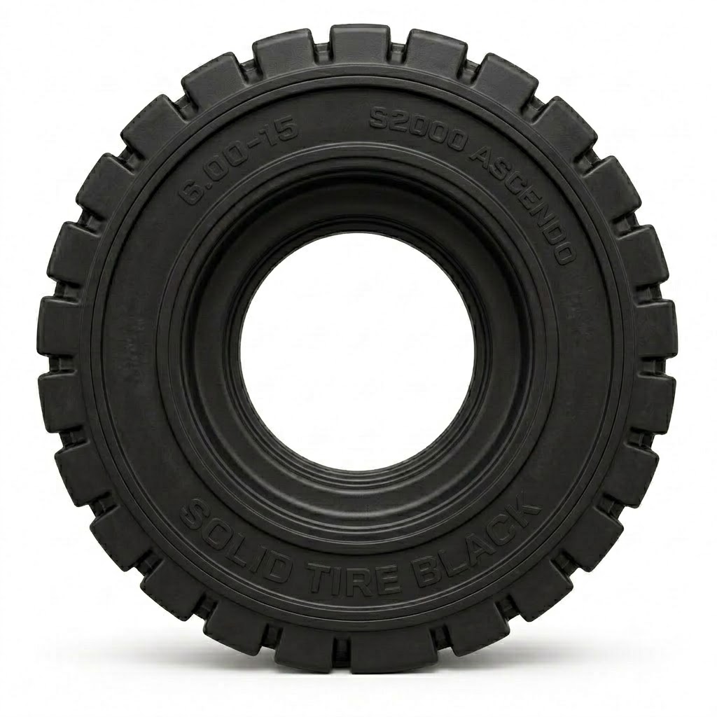 Lốp Ascendo 6.00-15 S2000 Solid Tire Black
