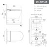 Bồn cầu điện tử treo tường D&K AC944B