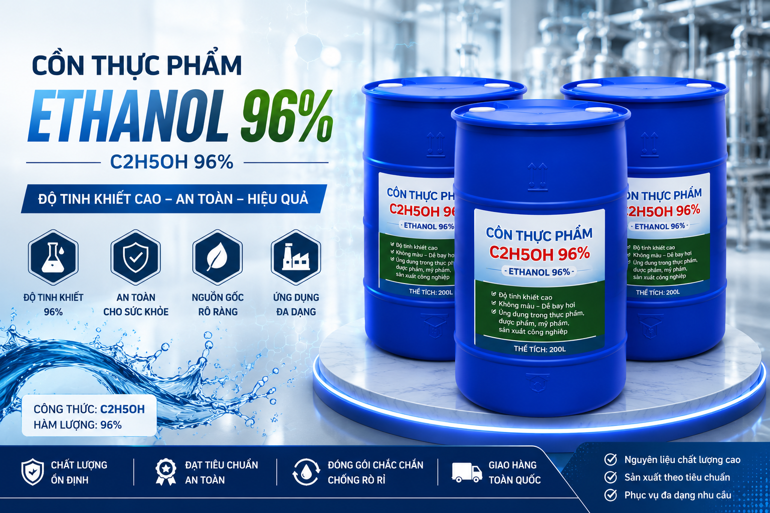 Cồn Ethanol 96%
