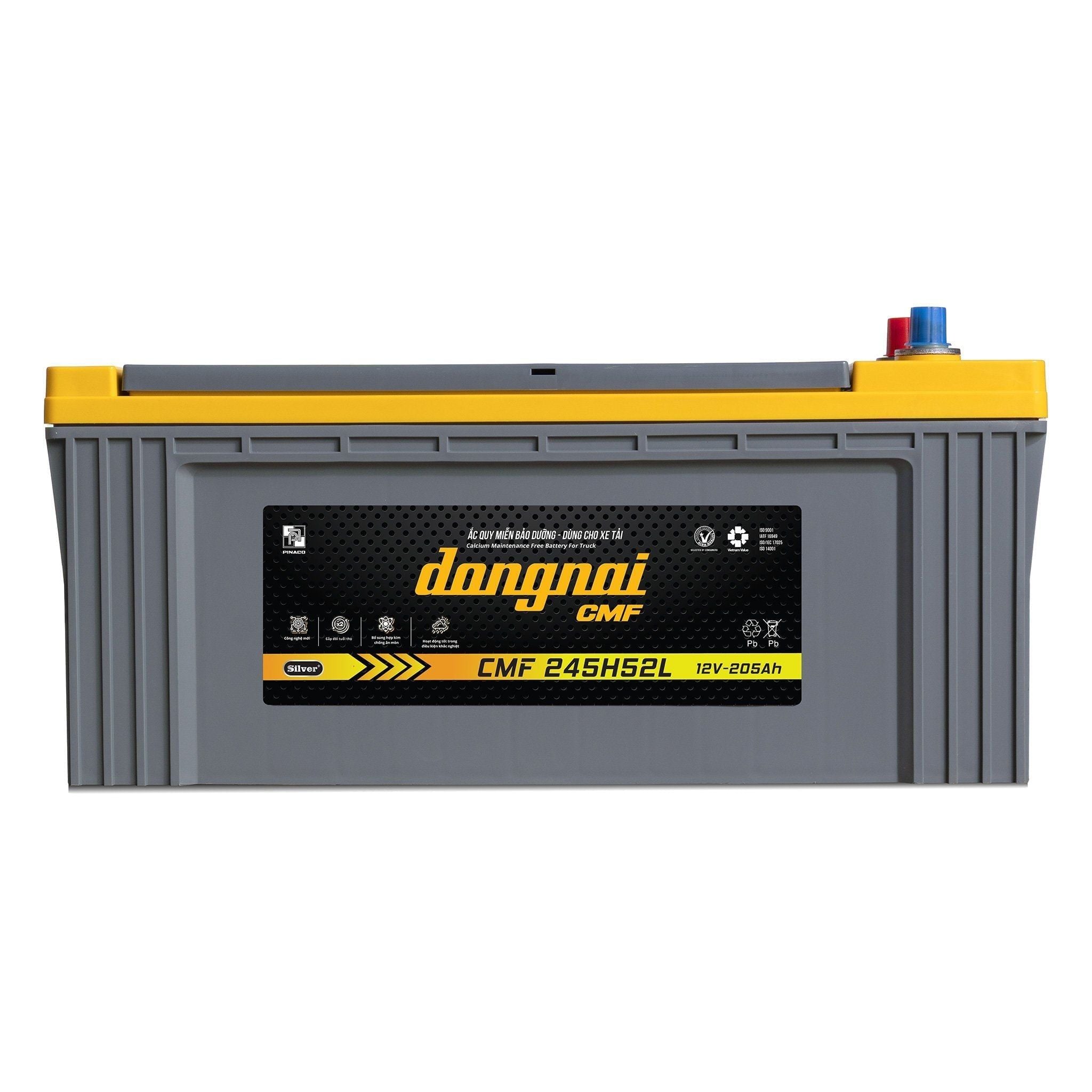 Ắc quy Pinaco CMF 245H52L - 12V - 205Ah