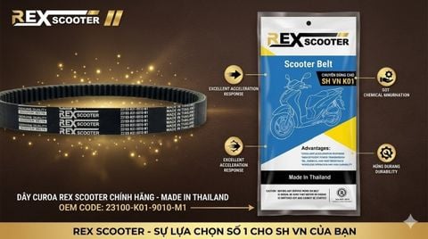  Dây Curoa Honda SH Việt Nam Mã K01 (23100-K01-9010-M1) | Chính Hãng Giá Tốt 