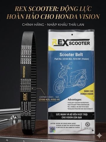  Dây Curoa Xe Vision Đời Đầu - Mã 23100-KZL-9310-MF 