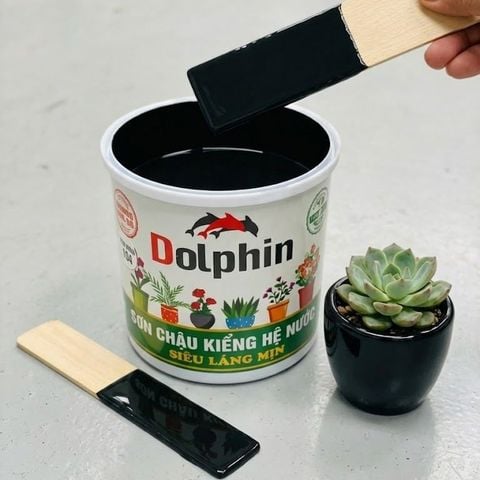  Sơn chậu kiểng Dolphin đen 104 