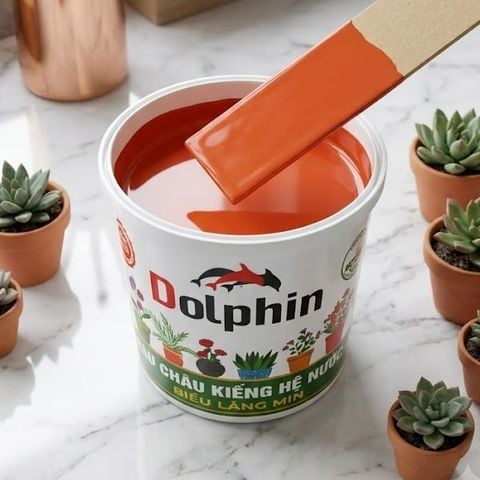  Sơn chậu kiểng Dolphin gạch 604 