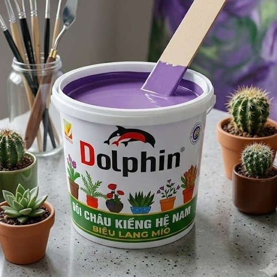 Sơn chậu kiểng Dolphin tím 611