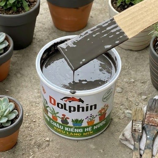 Sơn chậu kiểng Dolphin xám lông chuột 605