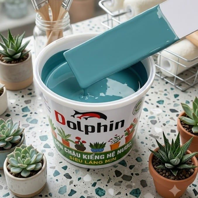 Sơn chậu kiểng Dolphin xám xanh 621